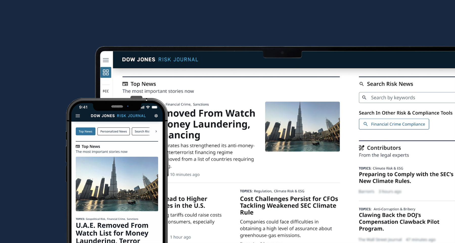 Teams across Dow Jones unite to launch personalised, curated Risk Journal